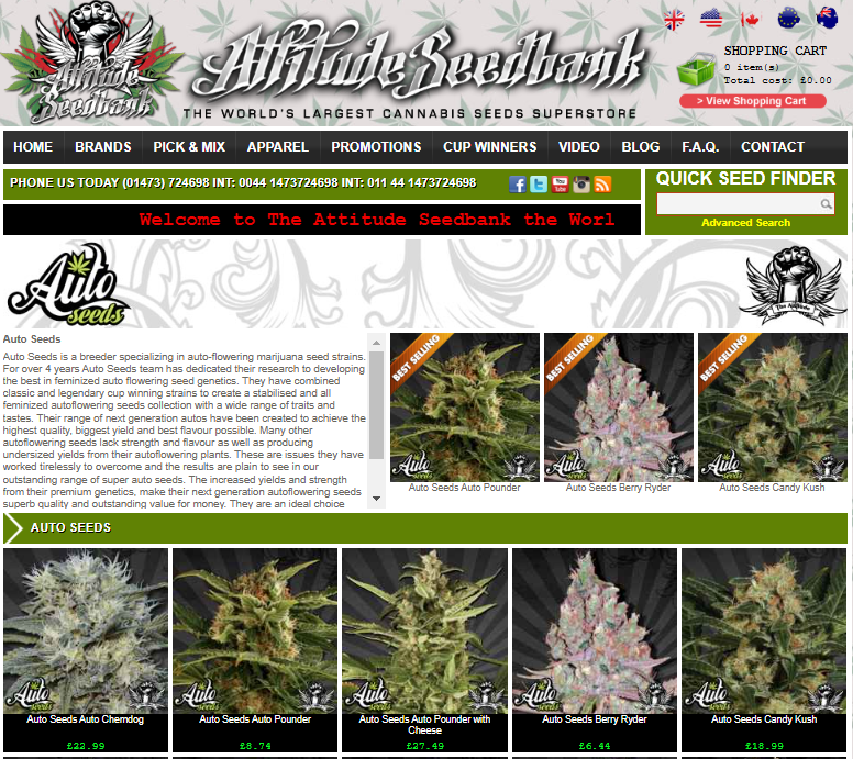 autoseeds stocked on attitude seeds www.cannabis-seeds-bank.co.uk in 2014